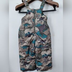 Kids Dinosaur Print Overalls 2t
